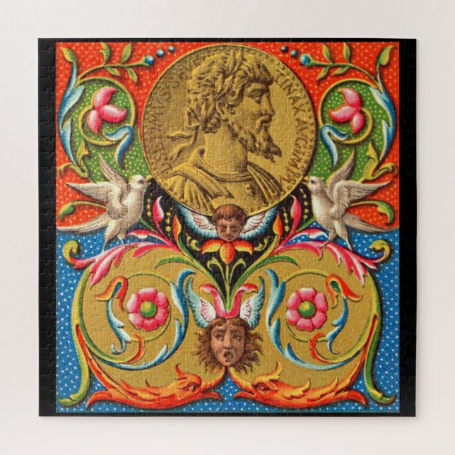 15. Jahrhundert Print Caesar Vögel Blume etc. Puzzle (Vertikal)