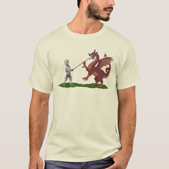 15. Jahrhundert Saint George und der Drache T-Shirt (Vorderseite)