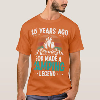 15-jähriger Camping-Legende Scout 15. Geburtstag C T-Shirt