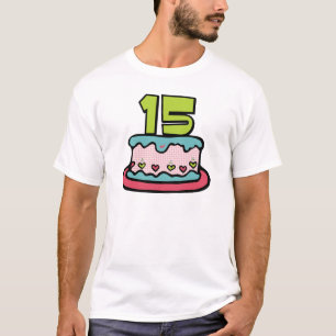 15-jähriger Geburtstagskuchen T-Shirt