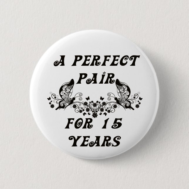 15-jähriger Jahrestag Button (Vorderseite)