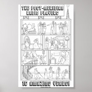 15. Jubiläum B/W Poster