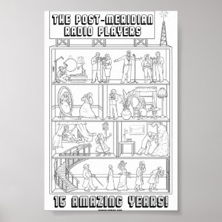 15. Jubiläum B/W Poster