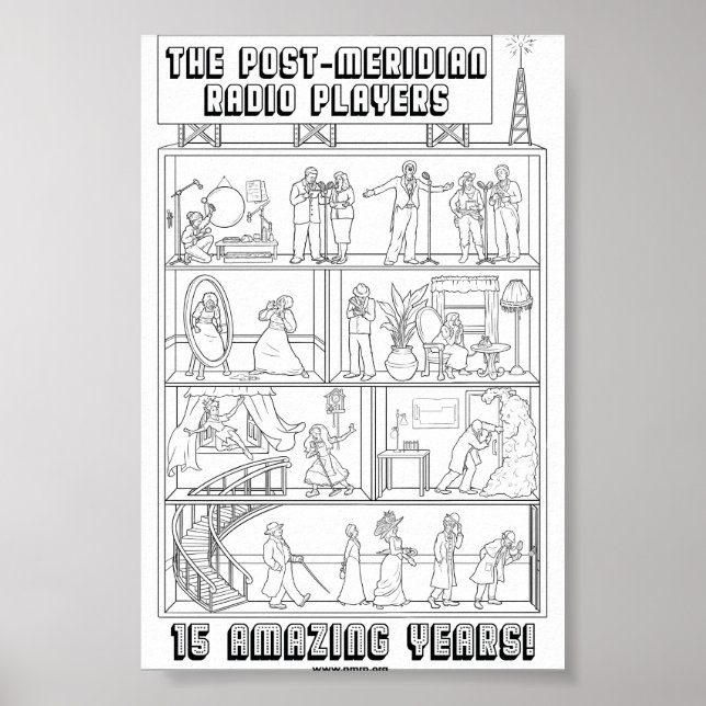 15. Jubiläum B/W Poster (Vorne)