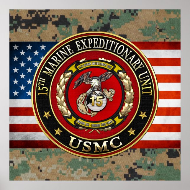 15. Marine Expeditionary Unit (15. MEU) [3D] Poster (Vorne)