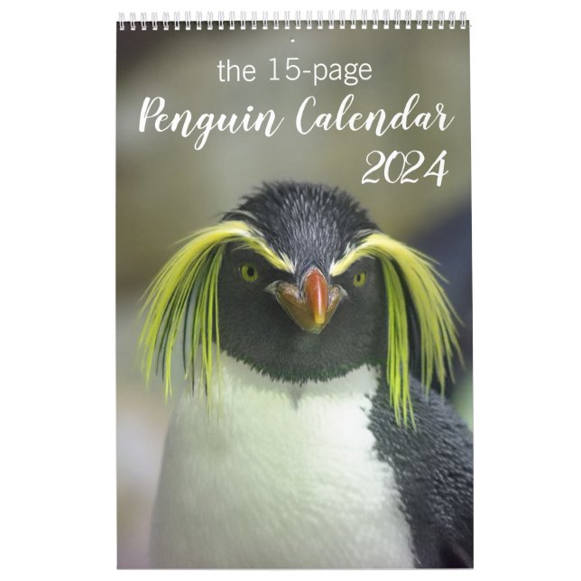 15-monatiger Pinguin-Kalender mit Beschreibung 202 Kalender (Titelbild)