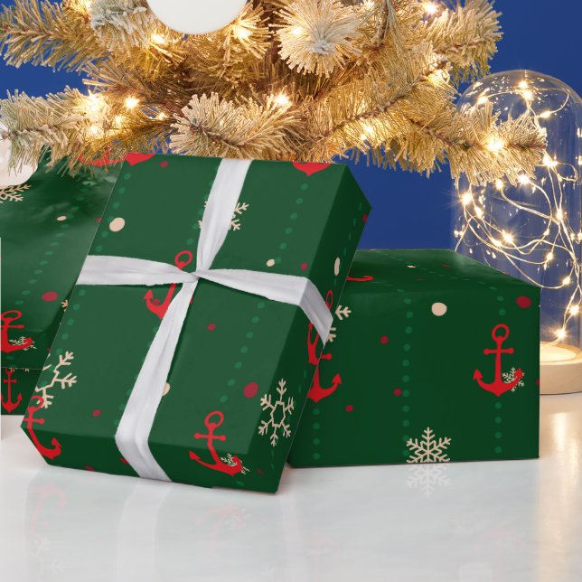 15 Nautical Haven Wrapping Paper "Big Size" Geschenkpapier (Feiertage)