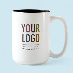 15 oz individueller Becher mit Firmenlogo ohne Min Zweifarbige Tasse