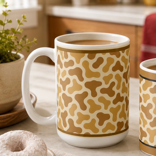 15 OZ. KAFFEE-TASSE - "AFRIKA-DRUCK" KAFFEETASSE (15 OZ. "SAFARI")