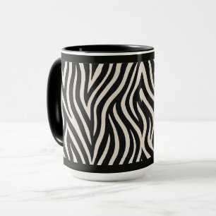 15 OZ. KAFFEE-TASSE - "ZEBRA-DRUCK" TASSE