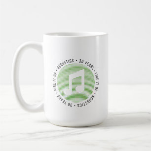 15 oz Tasse 30 Jahre Musiknote + Alien