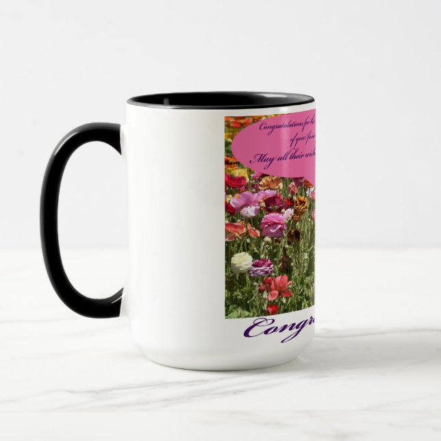 15 oz zwei Töne Tasse. Glückwunsch. ocelot/geni Tasse (Links)