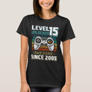 15 Phantastisches 2005 Videospiel 15. Geburtstag T-Shirt