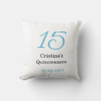 15. Quinceanera-Geburtstag blau schwarz fetter Buc
