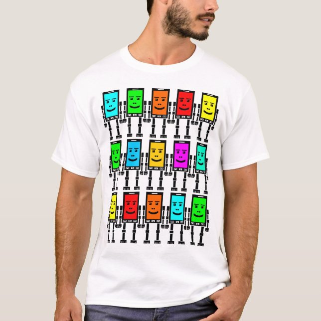 15 Robo Phones T-Shirt (Vorderseite)