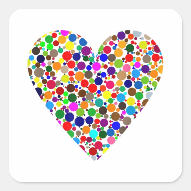 15. September - Internationaler Dot Day Quadratischer Aufkleber (Vorderseite)