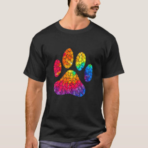 15. September Tie-Dye-Polka-Dot-Hundepfoten-Tag T-Shirt