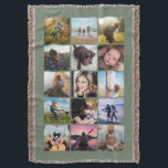 15 Square Foto Collage Keepake Sage Decke<br><div class="desc">15 quadratische Foto Layout Foto Collage werfen Decke perfekt für Ihre Instragram Fotos, mit benutzerdefinierten Rahmen. Ein Weihnachtsgeschenk für ein Uni-gebundenes Kind! Mehr Farben gibt es in meinem Laden. —template Fotos von— https://unsplash.com/@thepootphotographer https://unsplash.com/@goodmood77 https://unsplash.com/@jenn_azraimages https://www.pexels.com/u/josh-willink-11499/ https://unsplash.com/@jairoalzate https://unsplash.com/@mindyop https://unsplash.com/@gcalebjones https://unsplash.com/@jimmymystic https://pixabay.com/no/users/3194556-3194556/ https://unsplash.com/@jwwhitt juan galafa unsplash (entfernt) https://www.pexels.com/surfers https://unsplash.com/@thesollers https://unsplash.com/@shadypete https://unsplash.com/@kyleunderscorehead (entfernt)...</div>