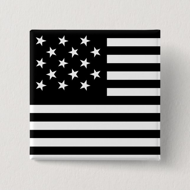 15 Sterne US-Flagge Knopf Button (Vorderseite)