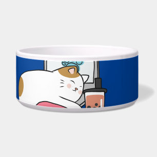 15 Stunden später Lazy Cat Bowl Napf