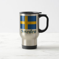 15-Unze-rostfreie Pendler-Tassen-Flagge/Schweden