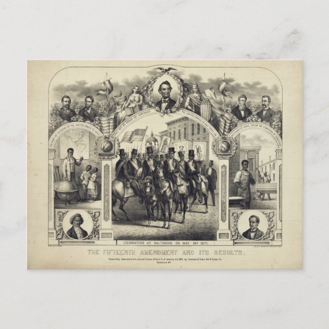 15. Verfassungsänderung und Ergebnisse Postkarte (Vorderseite)