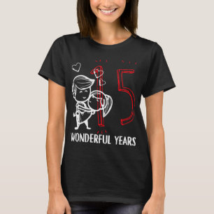 15 Wunderbare Jahre. 15. Hochzeit T-Shirt