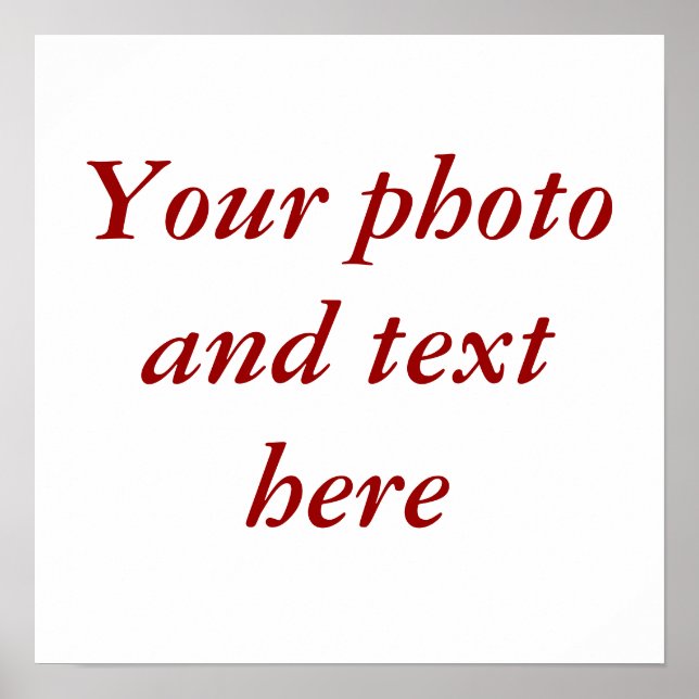 15"x15" personalisierte Leinwand Poster (Vorne)