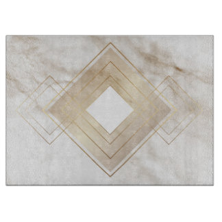 15" x 11" Glasfaserkleidung aus elegantem Marmor Schneidebrett