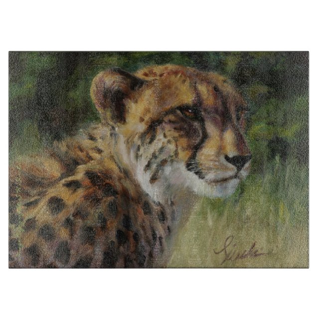 15" x 11" GlasGepard-Schneidebrett Schneidebrett (Vorderseite)