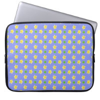 15-Zoll-Laptop-Sieb: Primrosen auf Violet Blue