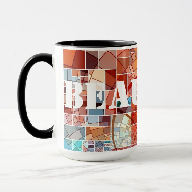 15oz Mosaik Custom Art Coffee Tasse von Zazz_it (Links)