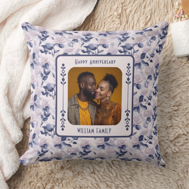 15Th Anniversary Gift Throw Pillow Kissen (Decke)