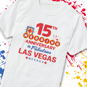 15th Wedding Anniversary Las Vegas Trip T-Shirt