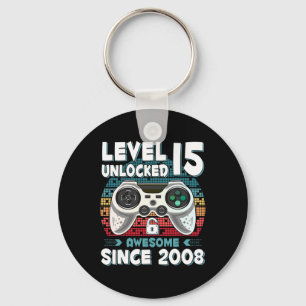 15yr Bday Son Boy Funny Gamer 15. 15. Schlüsselanhänger