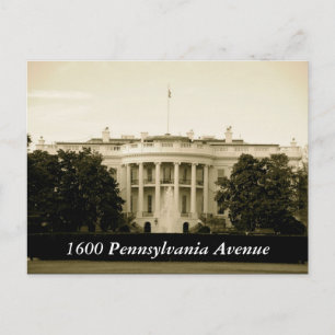 1600 Pennsylvania Avenue Postkarte