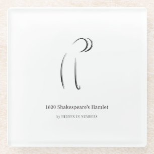 1600 Shakespeares Hamlet Minimalist Glasuntersetzer