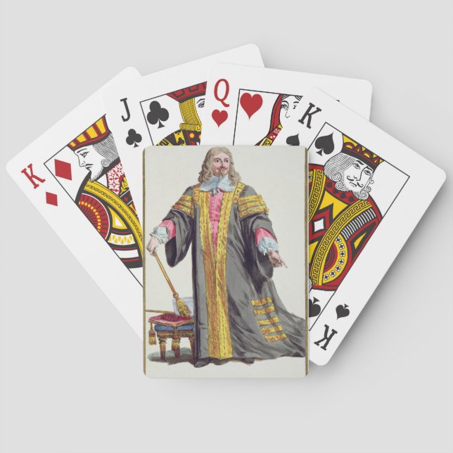 (1609-74) erster Graf Edward Hyde Clarendon von Spielkarten (Rückseite)