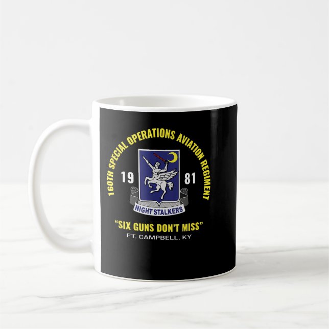 160. Nachtschwärmer Ft Campbell T Kaffeetasse (Links)
