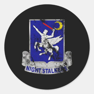 160. Soar Nightstalkers DUI abgenutzt wirkend Runder Aufkleber