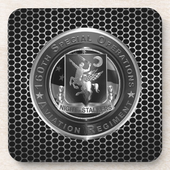 160. "SOAR NIGHTSTALKERS" GETRÄNKEUNTERSETZER (Vorderseite)