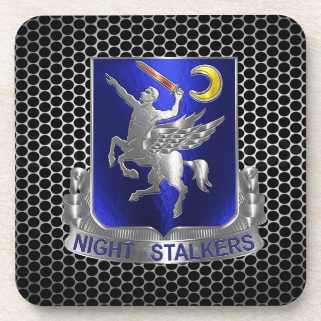 160. "SOAR NIGHTSTALKERS"  GETRÄNKEUNTERSETZER (Vorderseite)