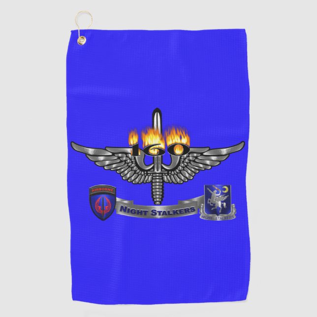 160. Special Operations Aviation Regiment "SOAR" Golfhandtuch (Vorderseite)