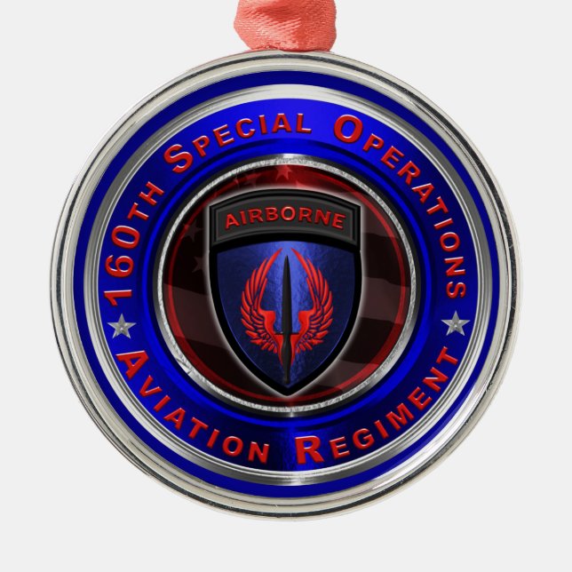 160. Special Operations Aviation Regiment "SOAR" Ornament Aus Metall (Vorne)