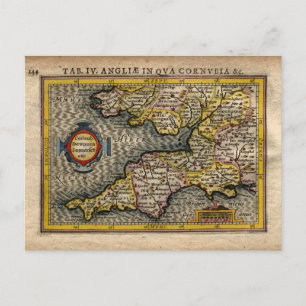 1610 Karte von Cornwall, Devon, Somerset, etc...