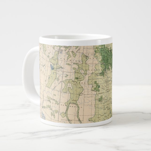 161 Gerste/Quadratmeile Jumbo-Tasse (Vorderseite Links)