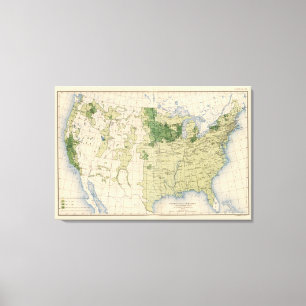 161 Gerste/Quadratmeile Leinwanddruck