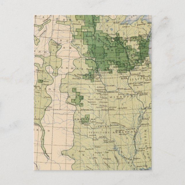 161 Gerste/Quadratmeile Postkarte (Vorderseite)