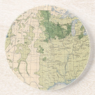 161 Gerste/Quadratmeile Sandstein Untersetzer