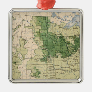 161 Gerste/Quadratmeile Silbernes Ornament